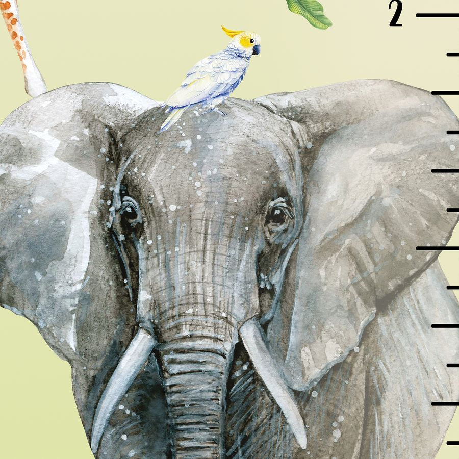 Kids' Growth Chart Peel and Stick Safari Animal