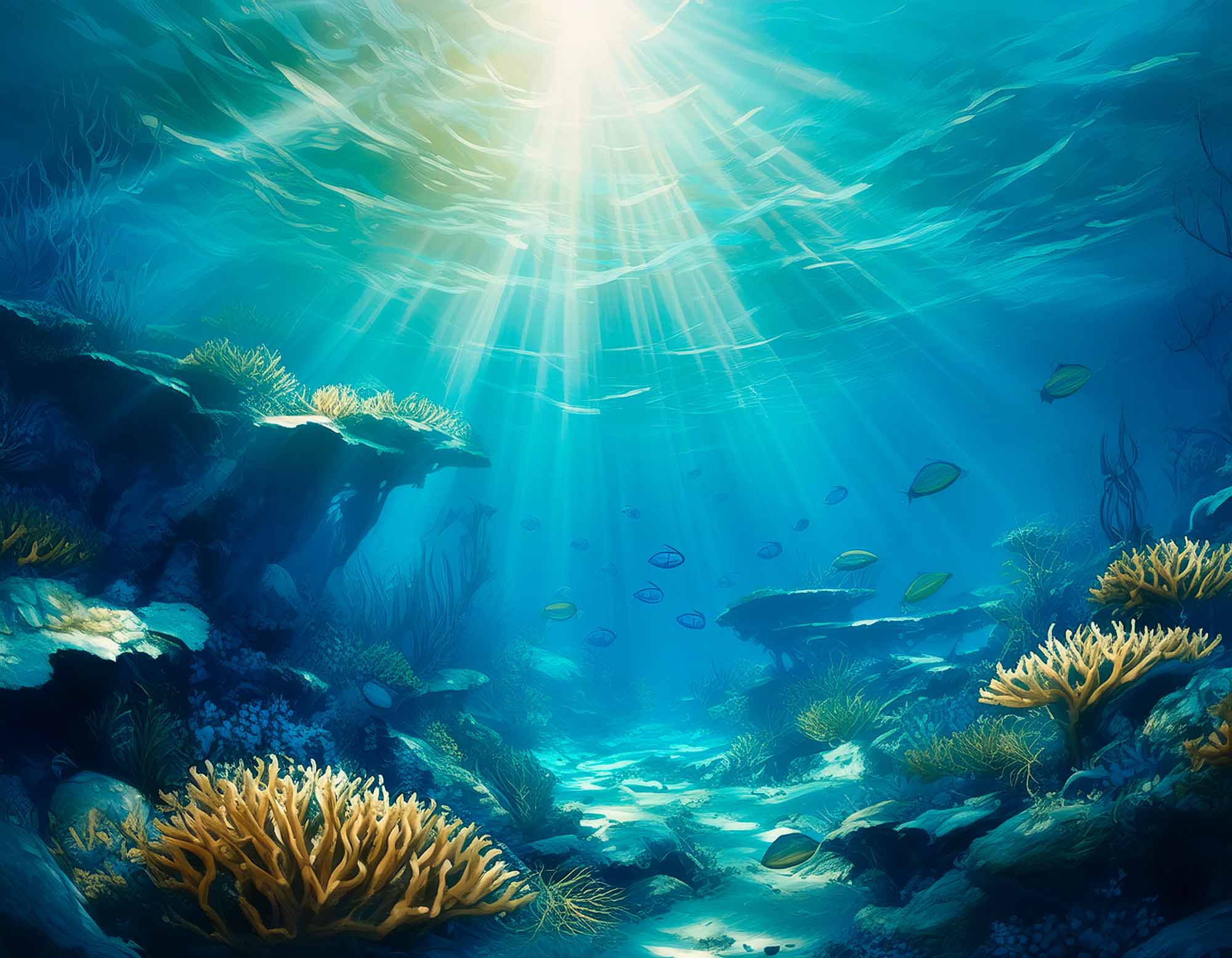 Coral Reef Serenity Wallpaper