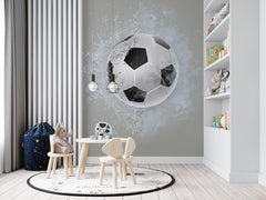 Niestandardowa fototapeta dla dzieci Gra w piłkę nożną Piłkarz Tapeta dla dzieci