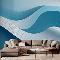 Custom  Modern wallpaper-frescoes for walls Wave Elegance