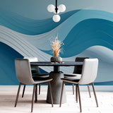 Modern wallpaper-frescoes for walls Wave Elegance