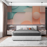 Modern wallpaper for walls Soft geometry