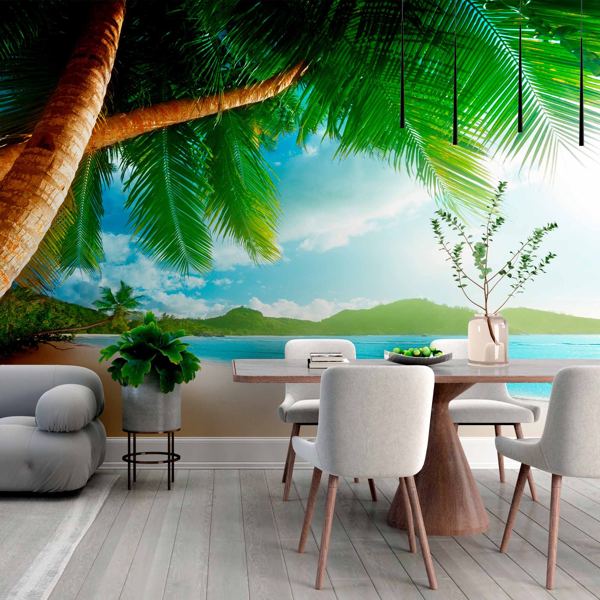 Relaxing Beach Scene Wall Art for Home Decor