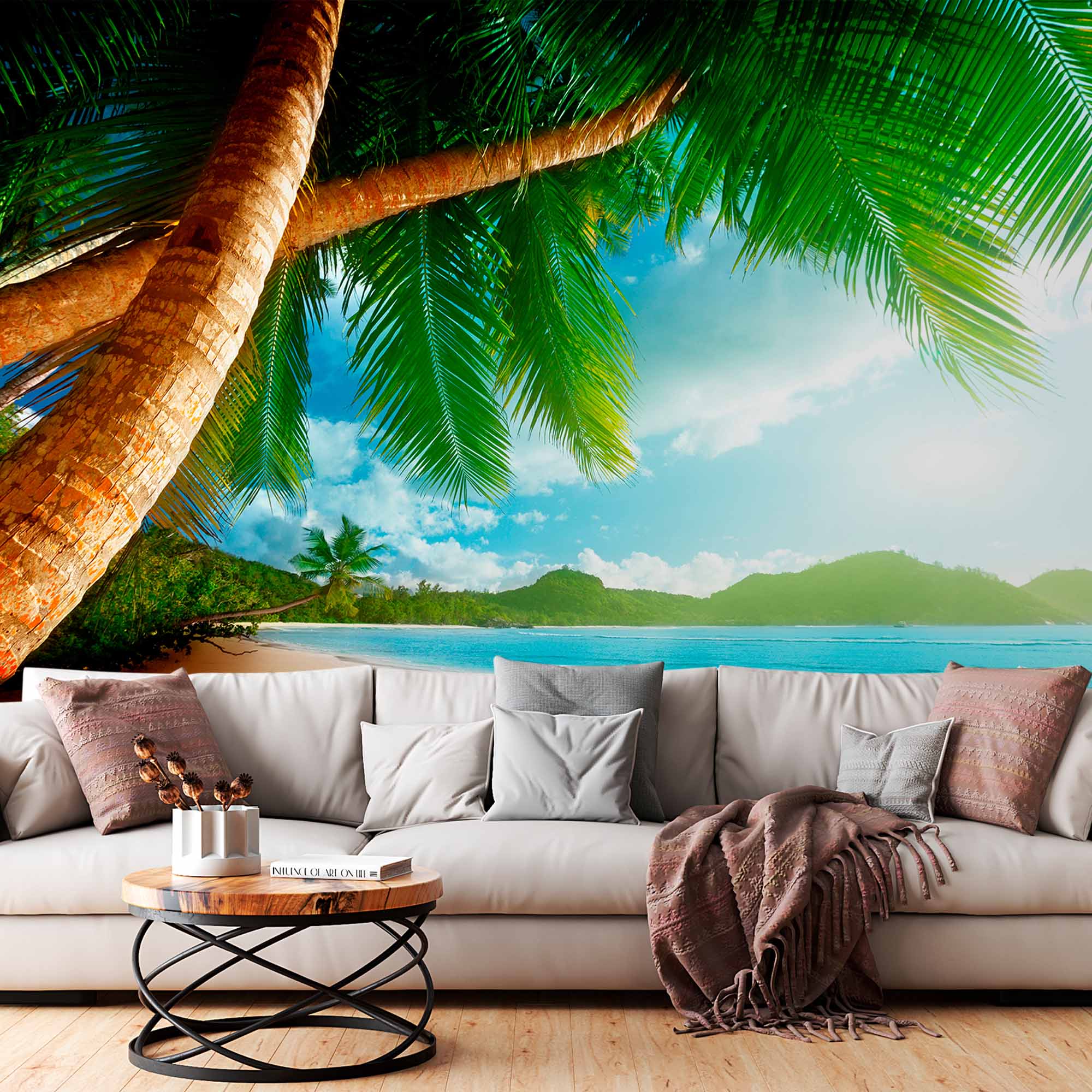 Relaxing Beach Scene Wall Art for Home Decor