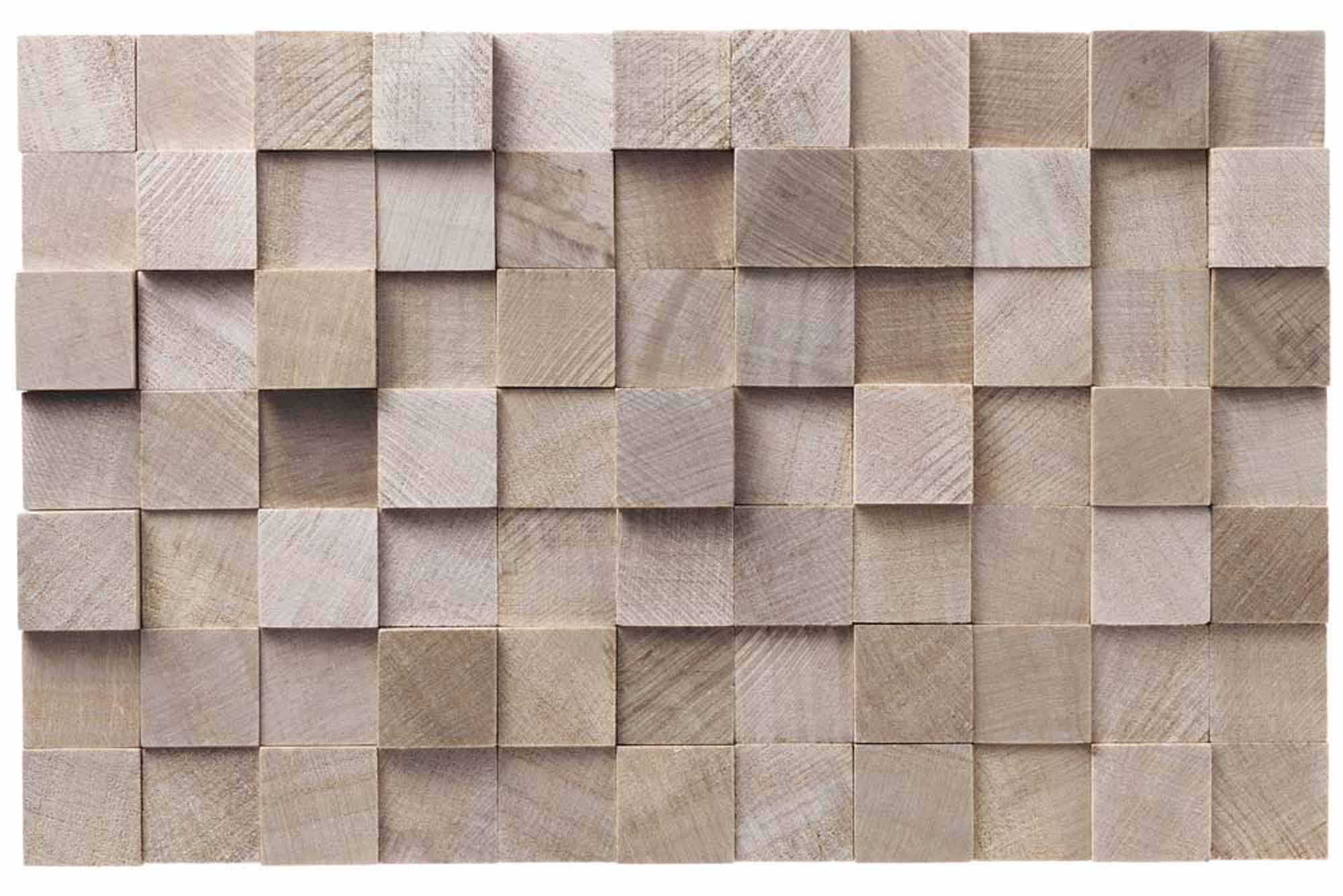 3D Wooden Cube Pattern Wall Mural Abstract Wood Background Wallpaper