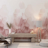 Abstract Wall Mural Watercolor Petals Pastel Wallpaper