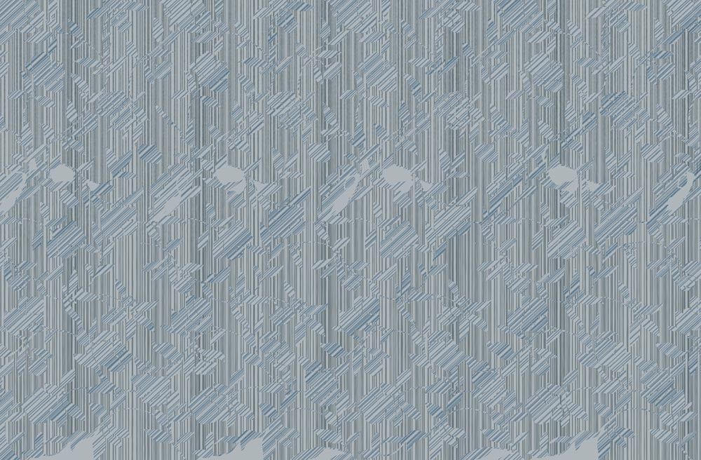 Fototapete Eisblaues 3D-Labyrinth – Geometrisches Linienmuster