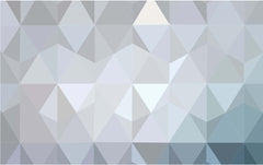 Custom Modern Geometric Triangle Gradient Wallpaper in Gray Shades