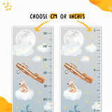 Kids' Growth Chart Peel and Stick Airplane Wall Decals for Rooms and Nursery