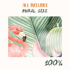 Custom Kids Wall Mural Jungle Dream Tropical Palm Safari Animals Wallpaper for Kids Room