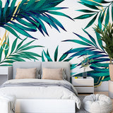 Tropical Escape Wallpaper Mural Modern Design with Botanical Touches