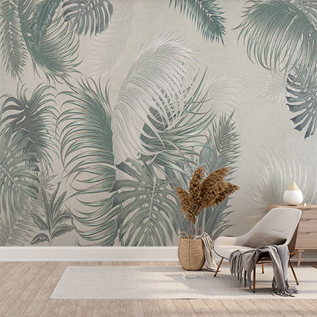 Tropical Botanical Print Wallpaper Touch of the Tropics Mural