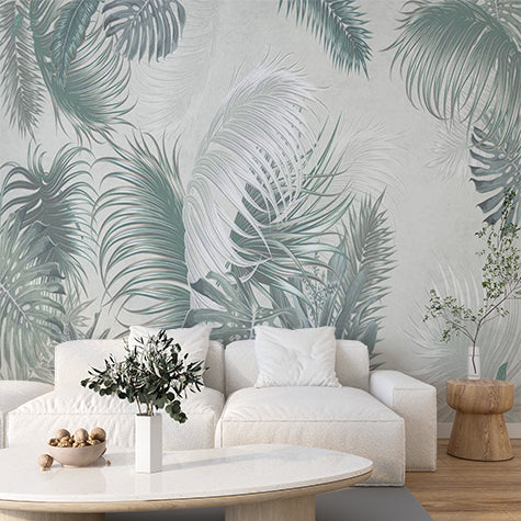 Custom Tropical Botanical Print Wallpaper Touch of the Tropics Mural