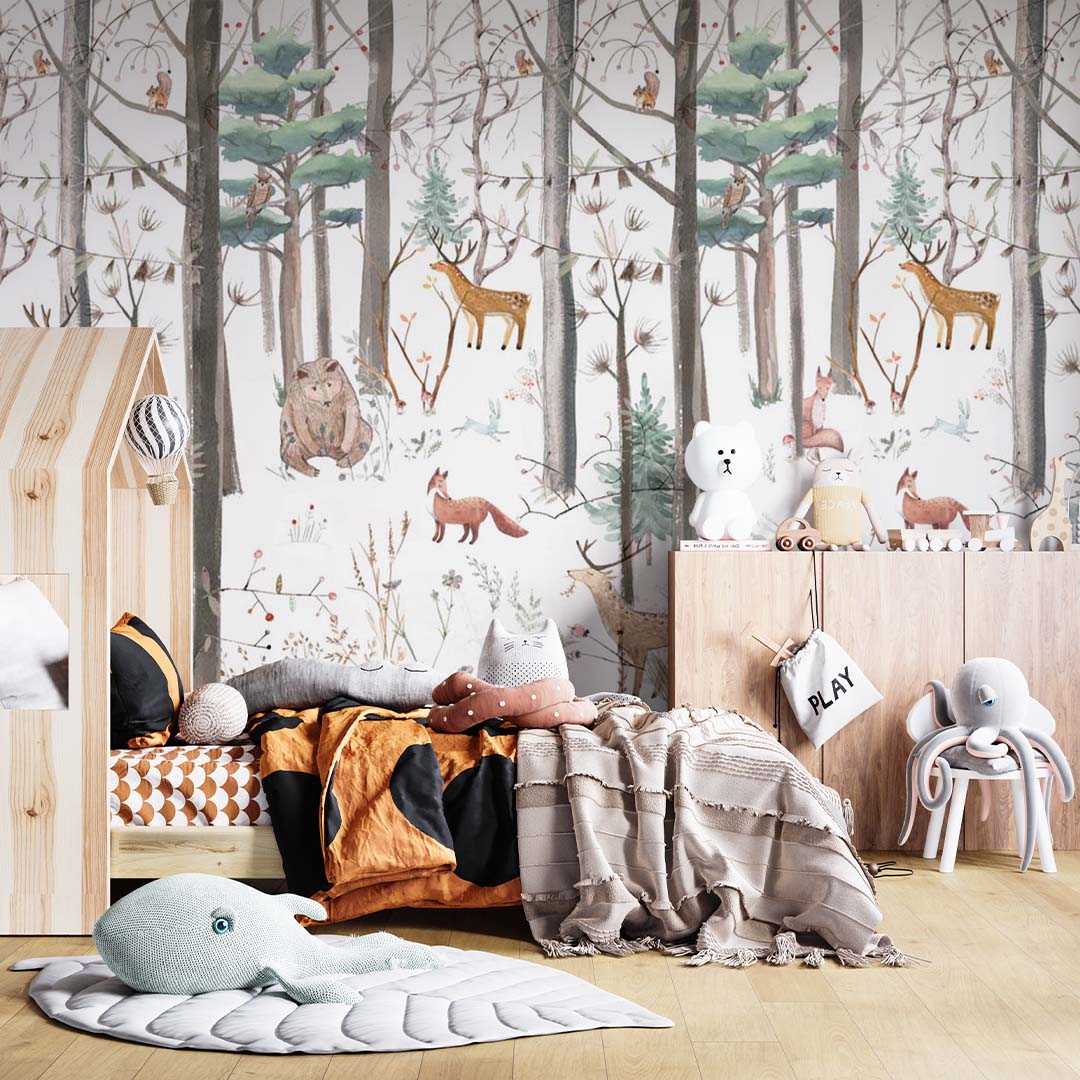 Kids Wall Mural Timeless Nature Inspired  Wallpaper for Kids Room