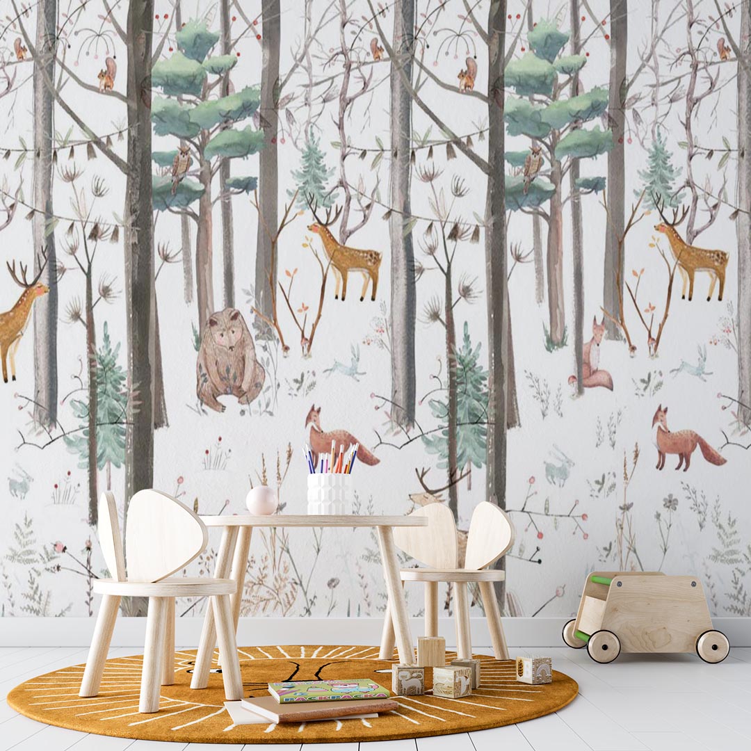 Kids Wall Mural Timeless Nature Inspired  Wallpaper for Kids Room