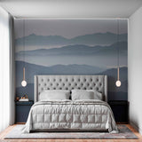 Foggy Mountain Layers Wallpaper Mural