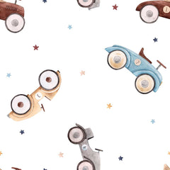 Custom Kids Wall Mural Vintage Cars Wallpaper for Kids