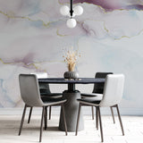 Abstract Pink & Gold Marble Wallpaper Elegant Wall Decor