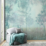 Calming Forest Landscape Fresco Wall Mural Nature Scene Wallpaper