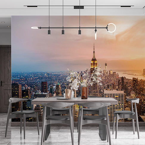 Empire State Building Aerial View Cityscape Wall Mural Wallpaper