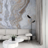 Marble Wall Mural Art Grey Beige Stone Abstract Wallpaper