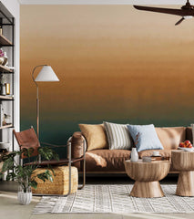 Custom Abstract Wall Mural Brown Beige Gradient Wallpaper