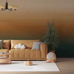 Custom Abstract Wall Mural Brown Beige Gradient Wallpaper