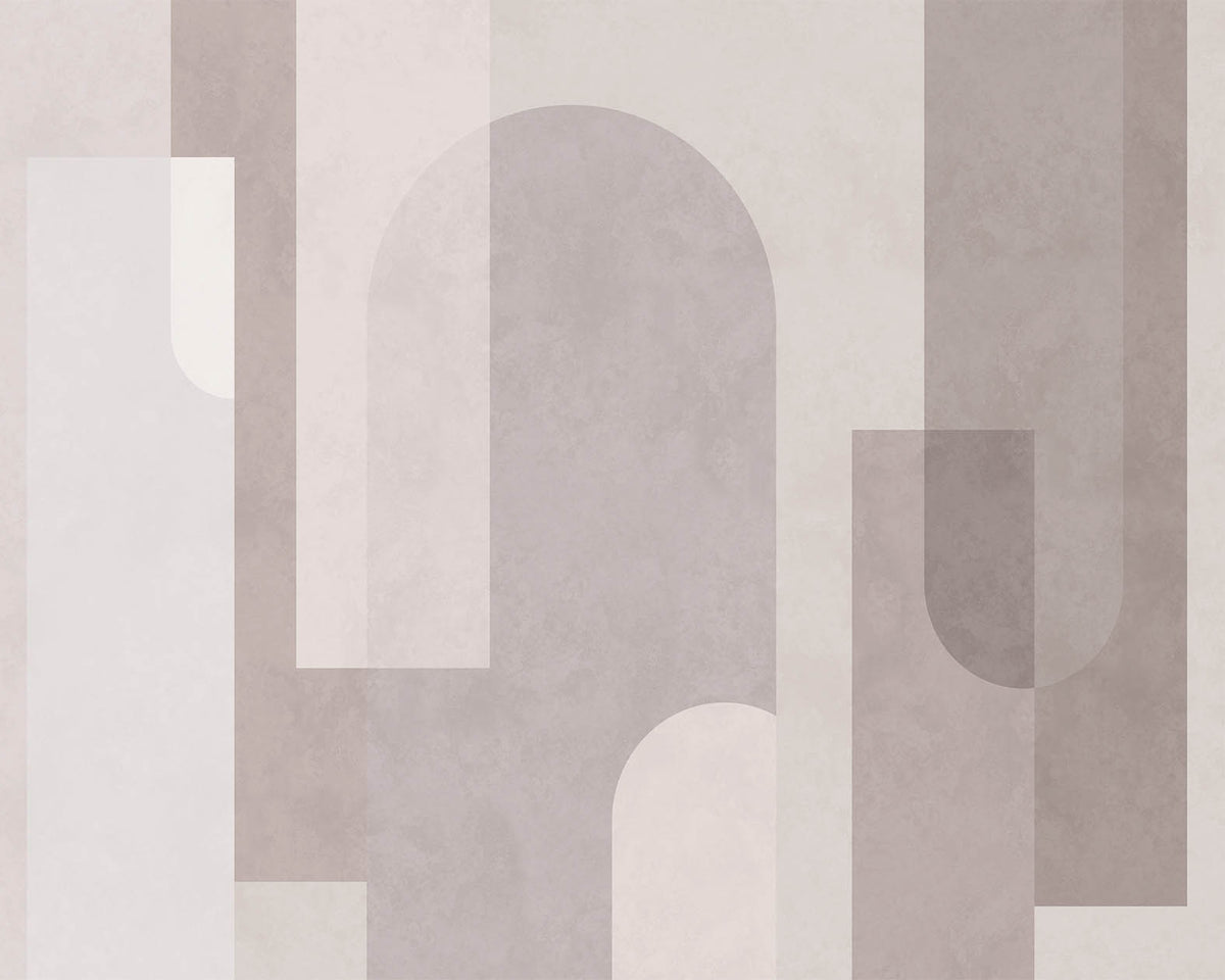 Fototapete Pastell-Geometrieformen – Neutrales abstraktes Motiv