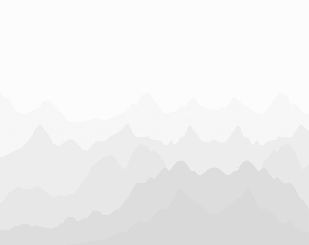 Fototapete Graue Bergsilhouetten – Minimalistische gestaffelte Gipfel