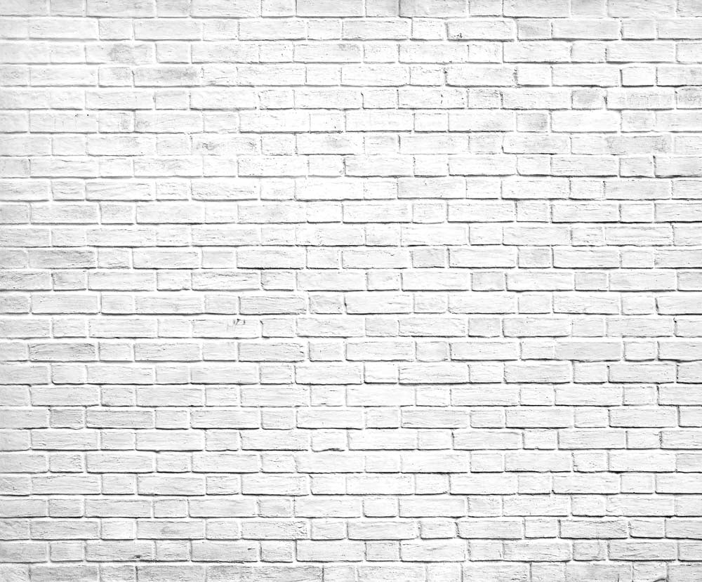 Minimalist White Brick Wall Texture Wall Murals