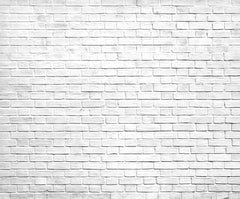 Custom Minimalist White Brick Wall Texture Wall Murals