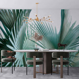 Tropical Wall Mural Pleated Leaf Palm Tree Wallpaper