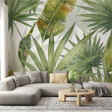 Large Palm Tree Leaf Wall Mural Exotic Heaven Wallpaper