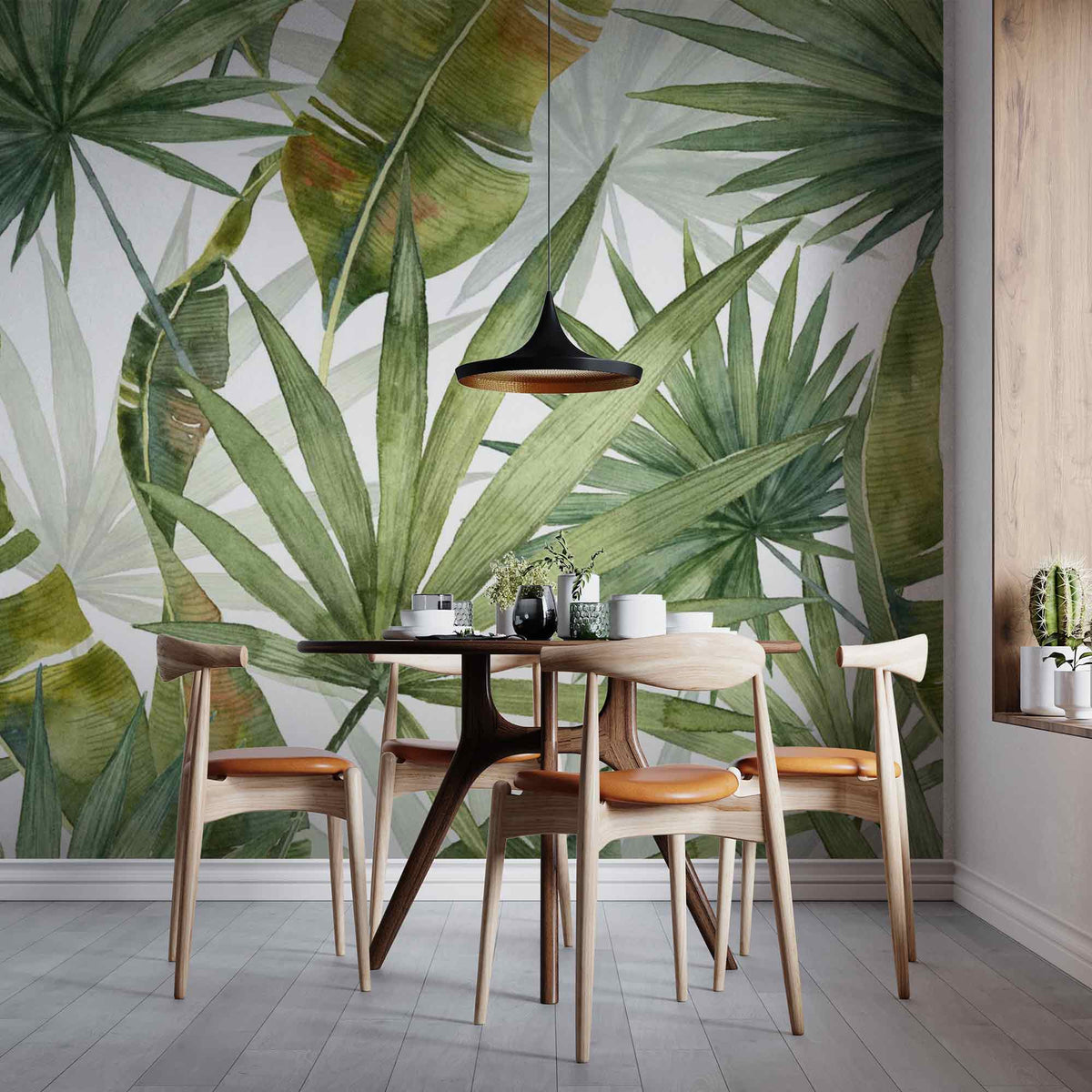 Large Palm Tree Leaf Wall Mural Exotic Heaven Wallpaper