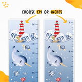 Kids' Growth Chart Peel and Stick Solar System Ocean Life Under The Sea Fish Wall Decals