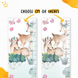 Kids' Growth Chart Peel and Stick Wood Animals - Nursery Wall Décor for Girls