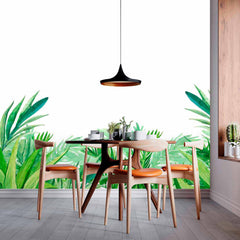 Custom Watercolor Green Grass Wall Mural Nature Renters Friendly Wallpaper