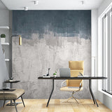 Abstract Gradient Textured Wall Mural - Blue, Gray, and White Modern Design