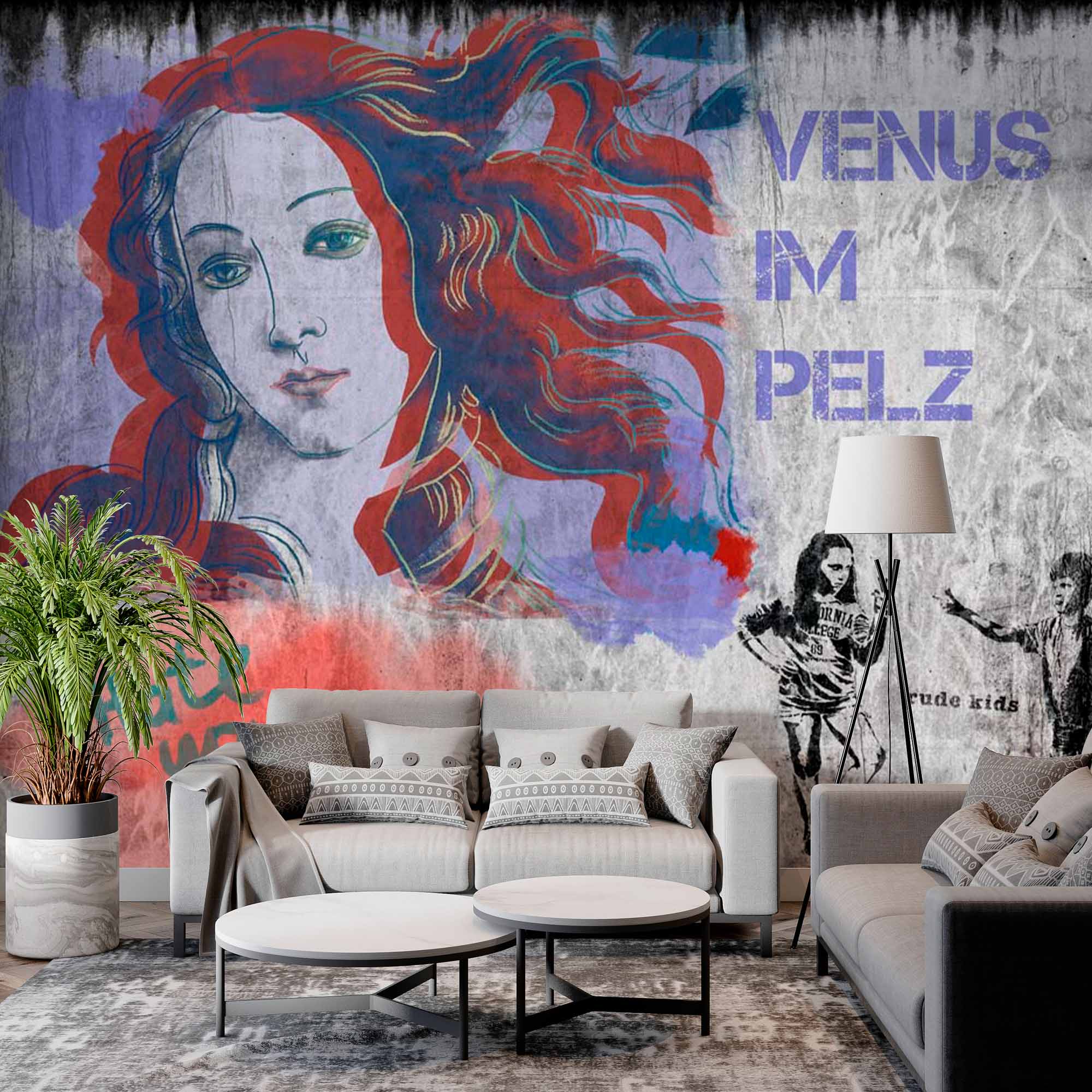 Birth of Venus Rude Kids Street Art Wall Mural Wallpaper