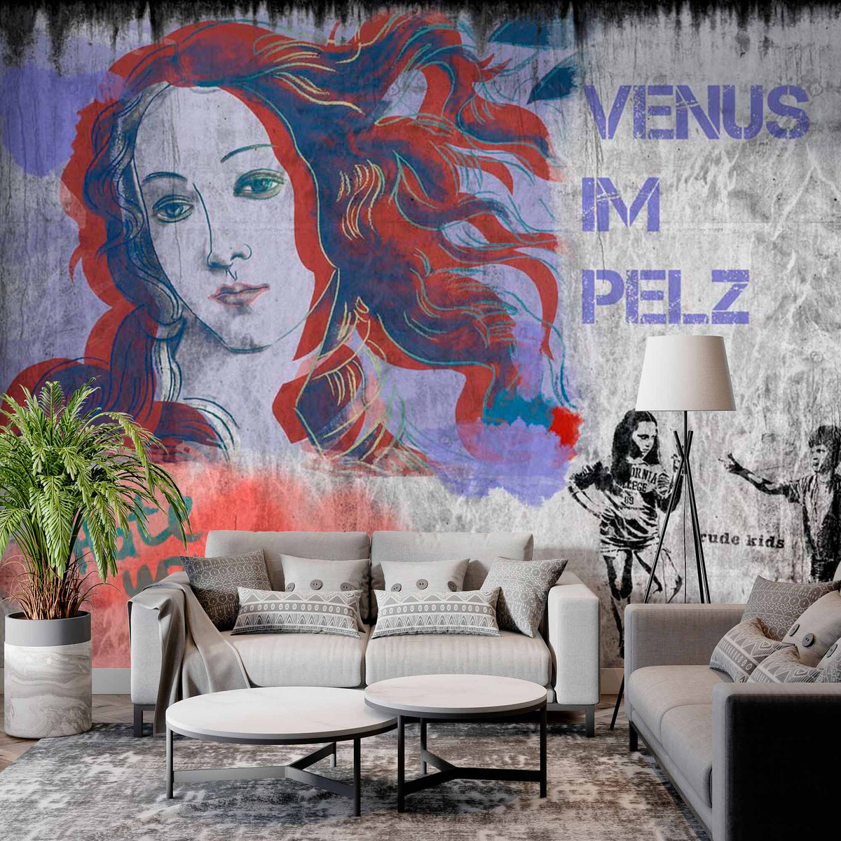 Custom Birth of Venus Rude Kids Street Art Wall Mural Wallpaper