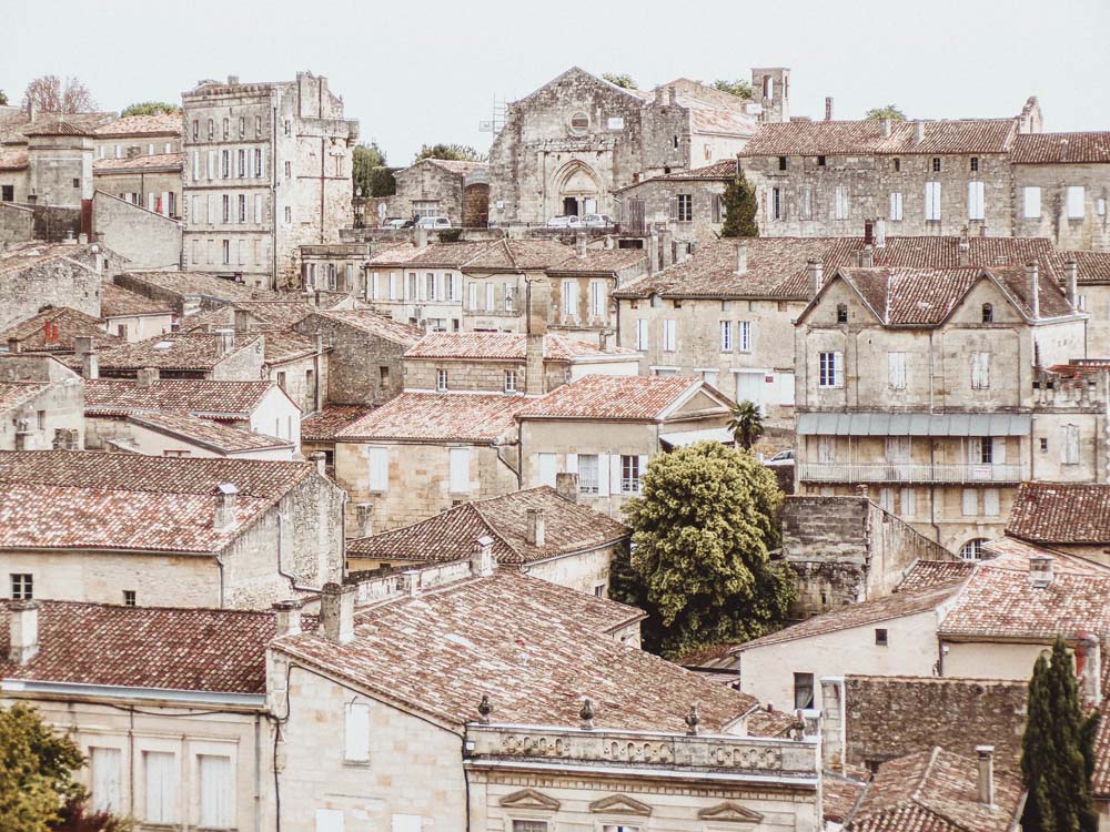 Papier peint toits rouges – Papier peint panoramique vieille ville européenne