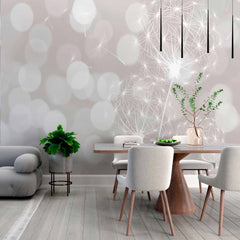 Custom Soft Glow Dandelion Wallpaper