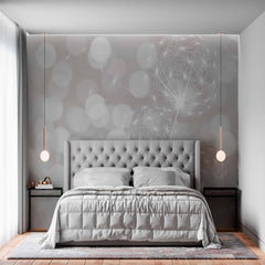 Custom Soft Glow Dandelion Wallpaper
