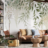 Natural Green Foliage Mural