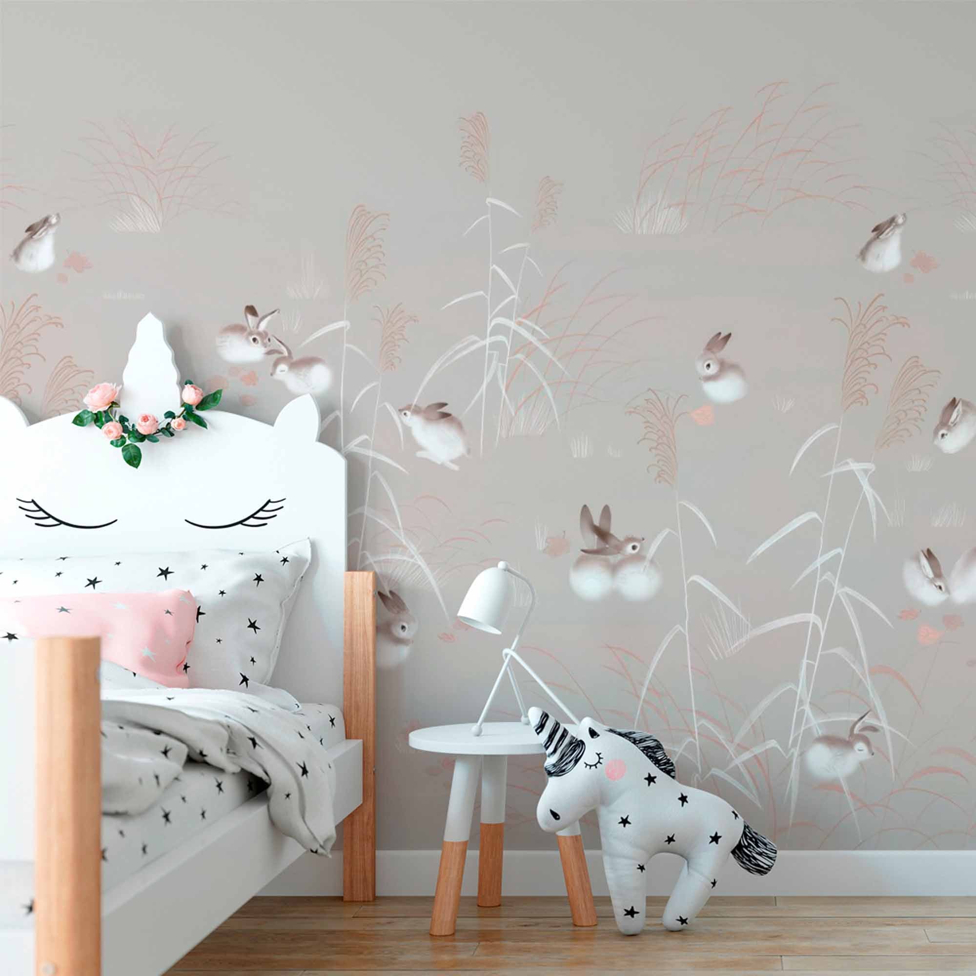Miękkie Pastwiska Mural Zająca