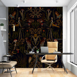 Dark Forest Flora and Fauna Wallpaper Mural
