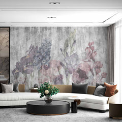 Custom Floral Whisper Mural Wallpaper