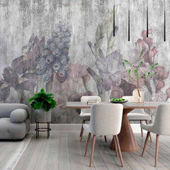 Custom Floral Whisper Mural Wallpaper