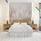 Serene Pampas Grass and Wildflower Wall Mural Wallpaper