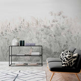 Delicate Wildflowers in the Breeze Wallpaper Mural